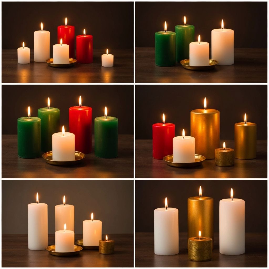 Feng Shui candles arrangement for fire element