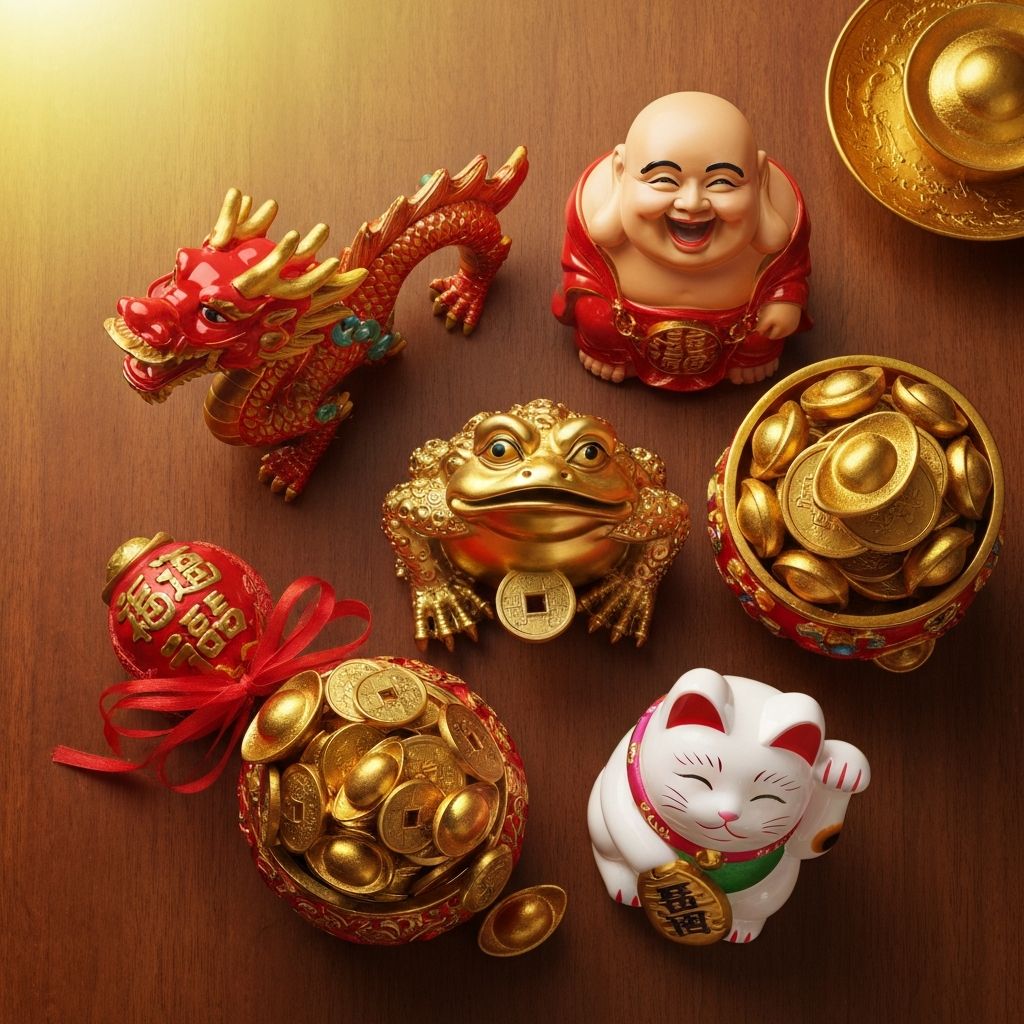 Collection of powerful Feng Shui lucky charms
