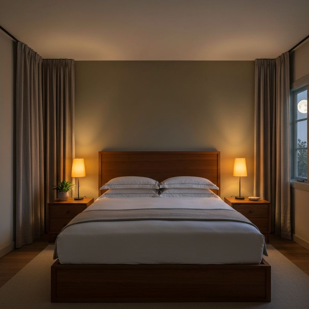 Feng Shui bedroom designed for deep restful sleep